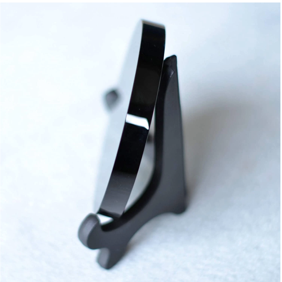 Black Obsidian Scrying Mirror w/stand