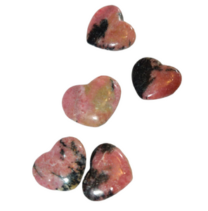 Rhodonite tumbled heart