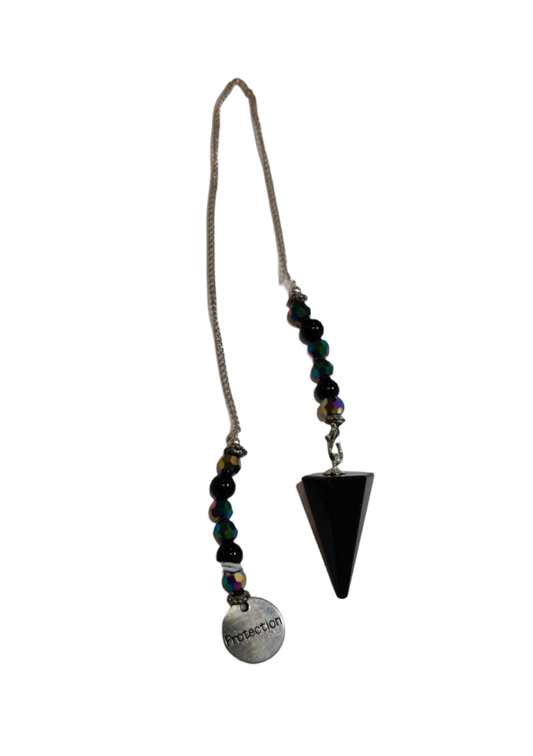 Pendulum- Hexagonal Gemstone - Black Tourmaline - Protection