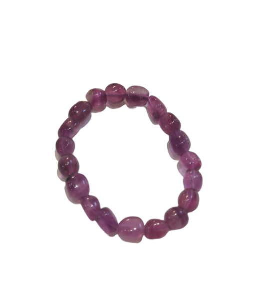 Purple Fluorite Bracelet