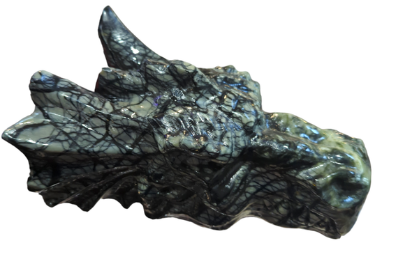 Green Jasper- Carved - Dragon Head