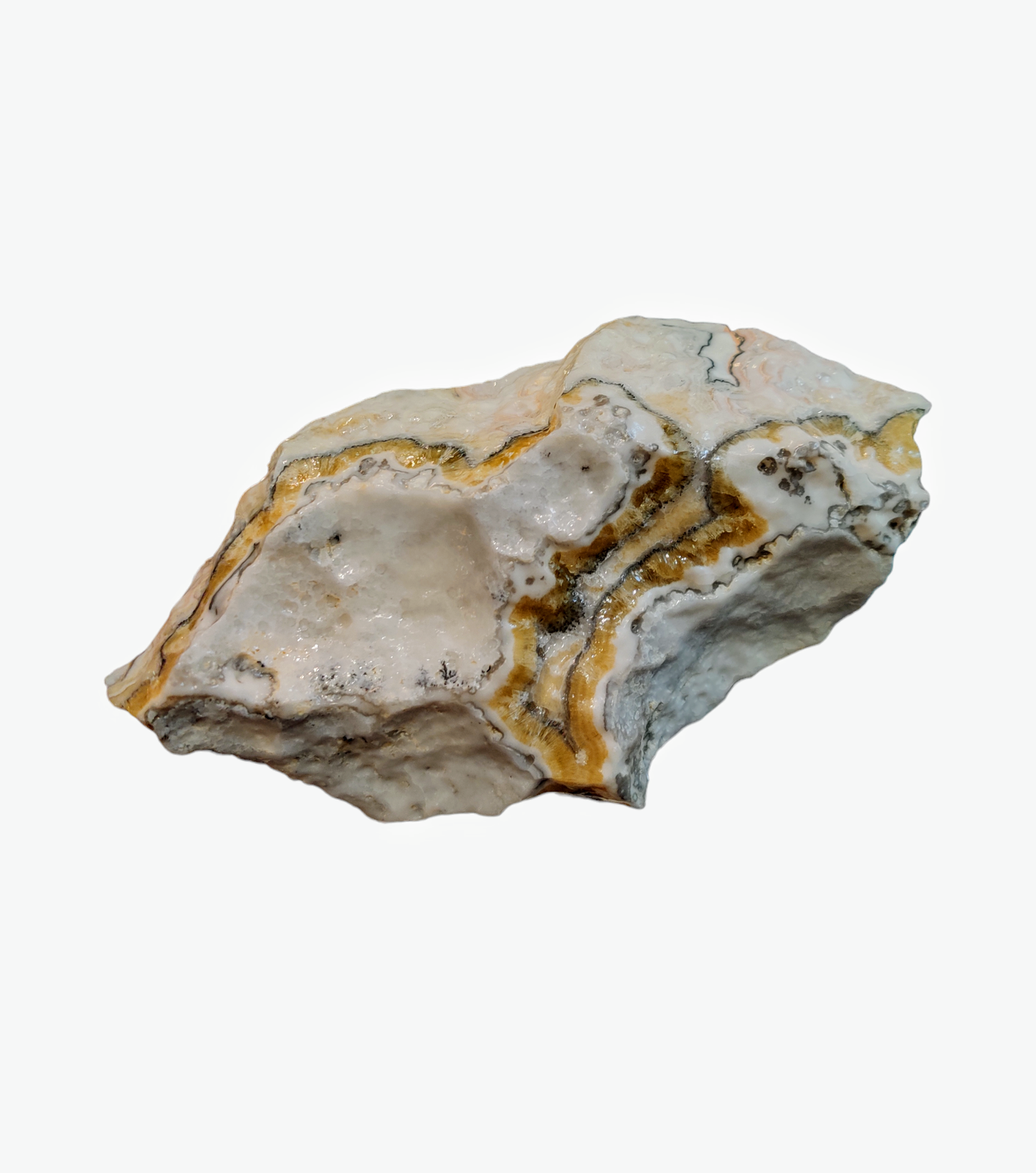 Black Phantom Calcite raw