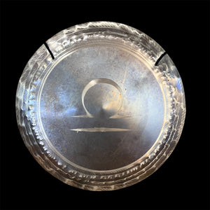 15” / 40 cm Nickel Silver Libra Zodiac sign Handheld Gong - Grotta Sonora