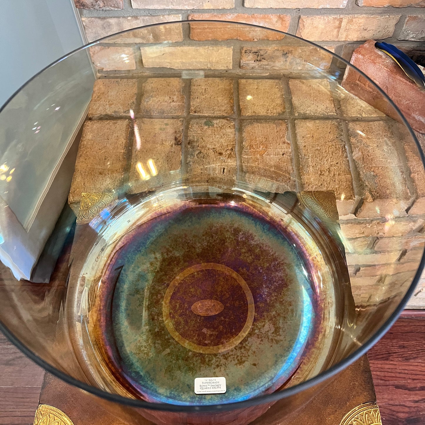 14" G# +15 Smoky Quartz Crystal Alchemy SuperGrade Bowl