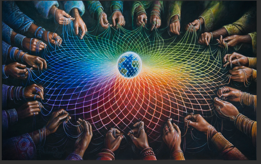Canvas: "Light Work” painting by Autumn Skye