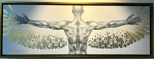 Canvas: "Becoming” painting by Autumn Skye