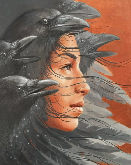 Poster: "Twilight Vigil” painting by Autumn Skye