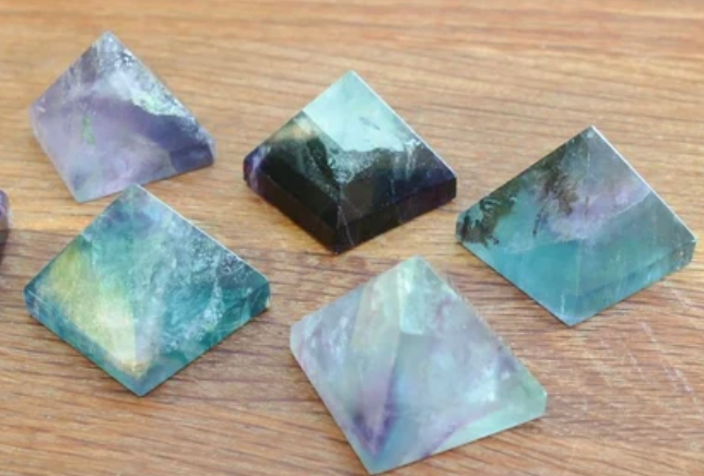 Aura Rainbow Fluorite Pyramid