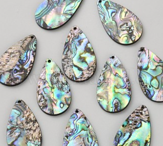 Abalone Shell teardrop pendant