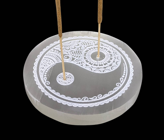 Selenite Incense Holder