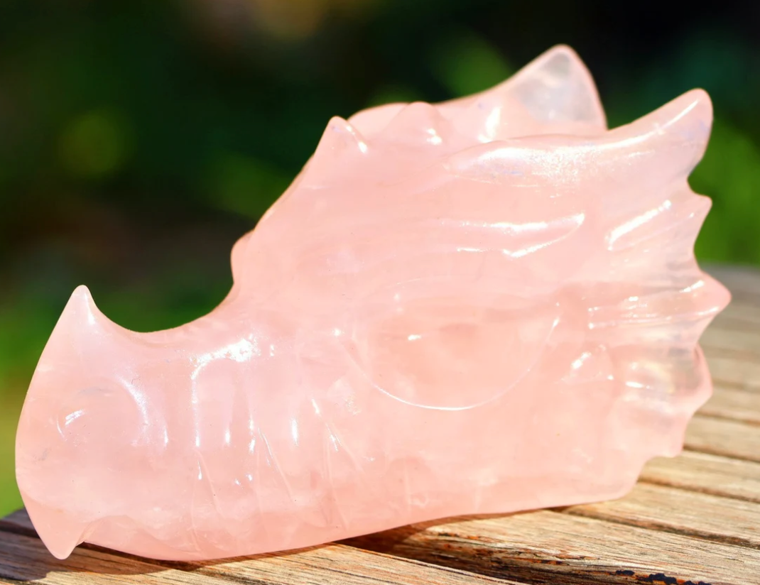 Carved Dragon Head Figurine (polished)