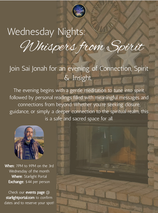 Wednesday Night: Whispers from Spirit with Saï Jönah William Lizotte