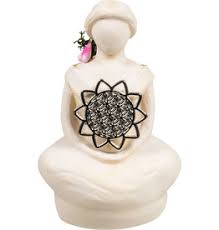 Gypsum Goddess -Cerridwen 3" H