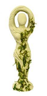 GYPSUM STATUE/TREE GODDESS-9.5″H