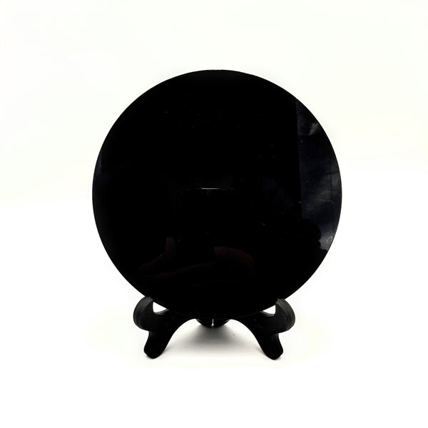 Black Obsidian Mirror w/stand