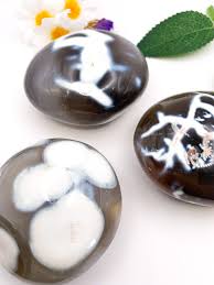 Orca Agate - Palm Stone