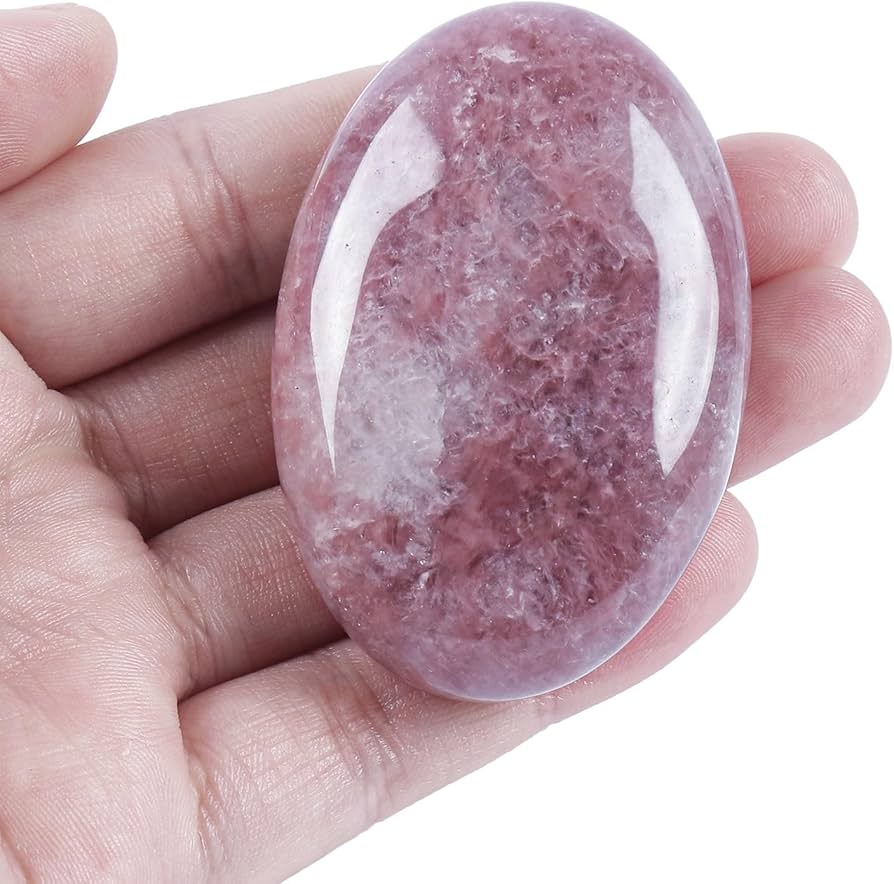 Strawberry Quartz - Palm Stone