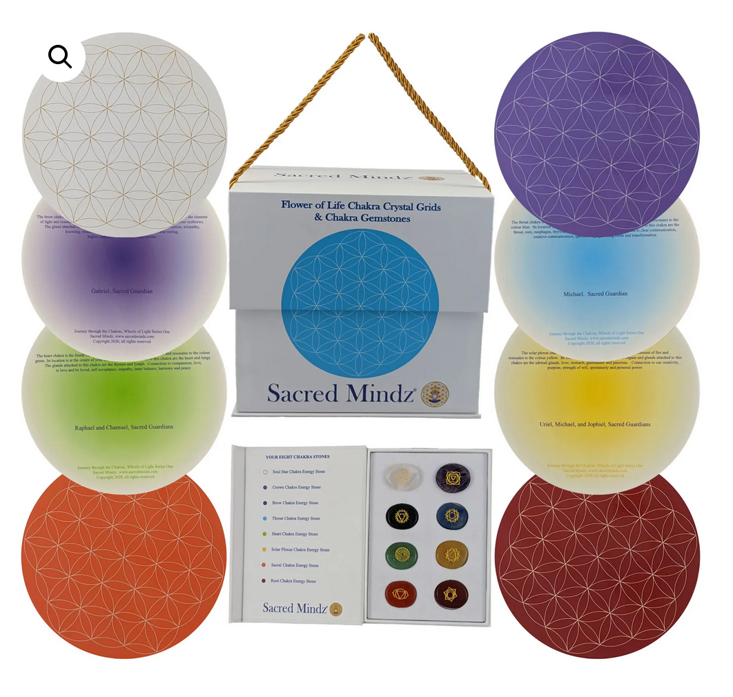 Sacred Mindz - Box Flower of Life Grid 8