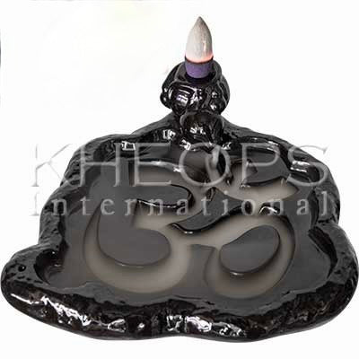 Backflow burner - Om Black, 5.75″X2.25″H