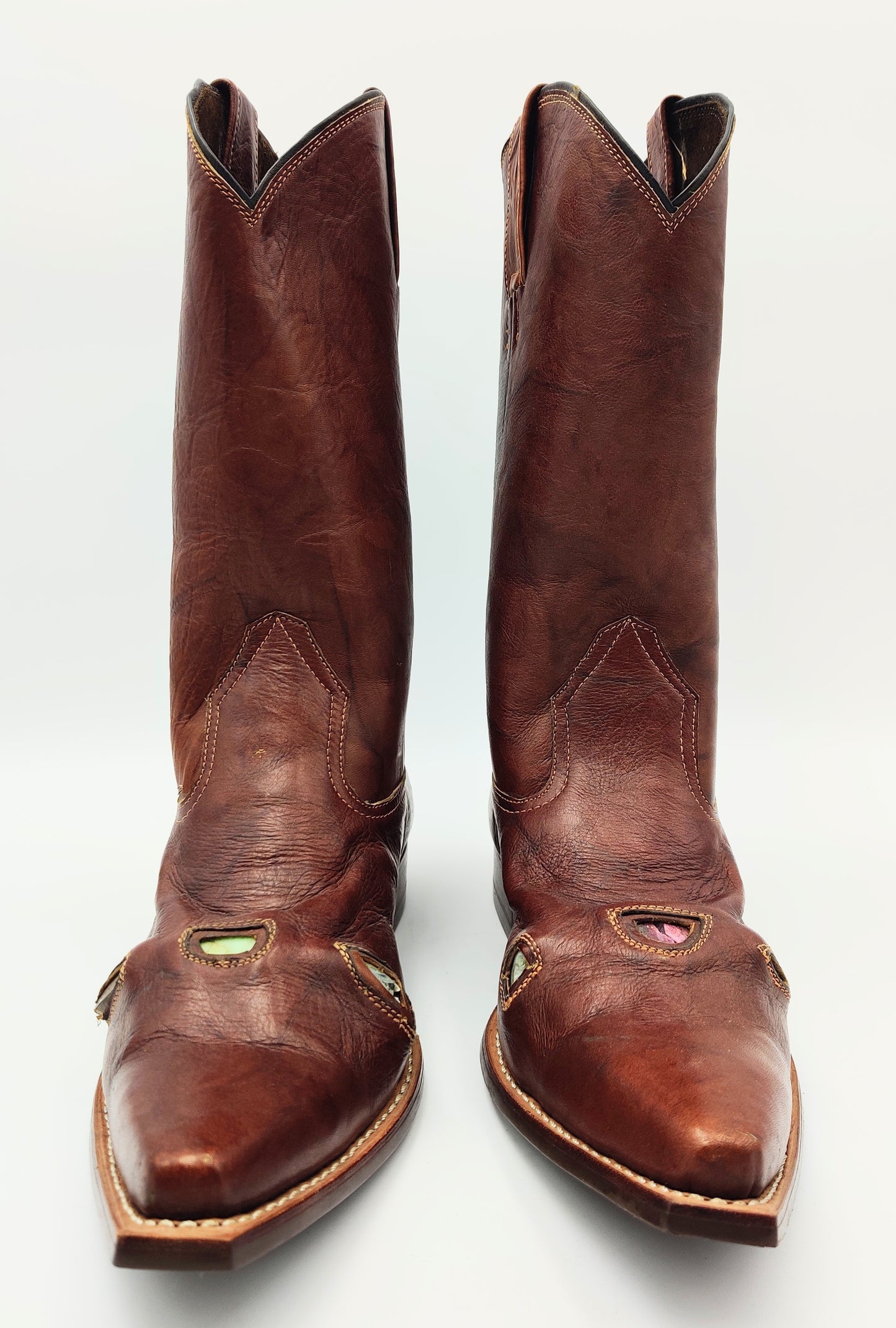 Crystal Cowboy Boots, Women's Size 10 (12.5 inches Heel to ToeTip)