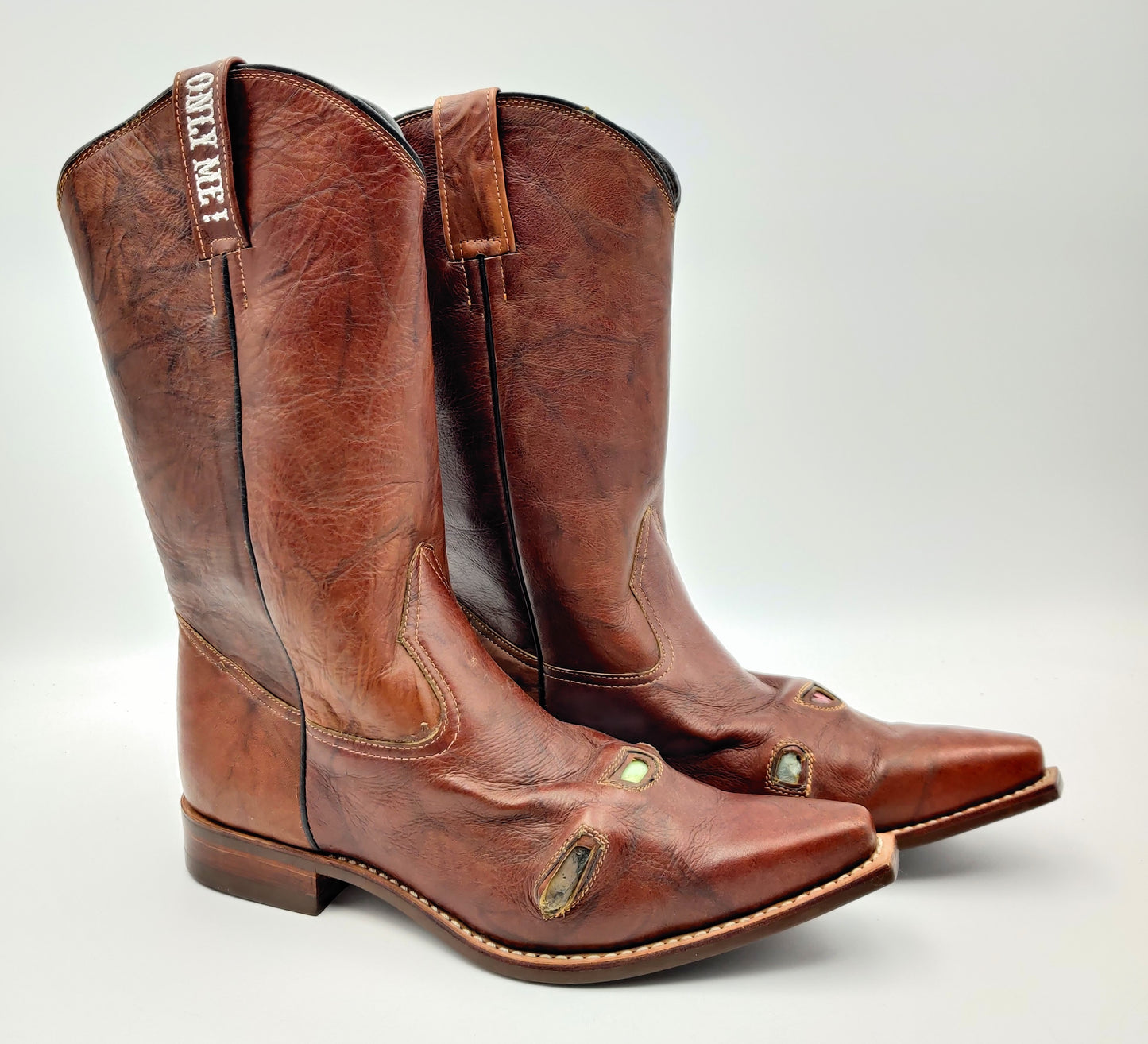 Crystal Cowboy Boots, Women's Size 10 (12.5 inches Heel to ToeTip)