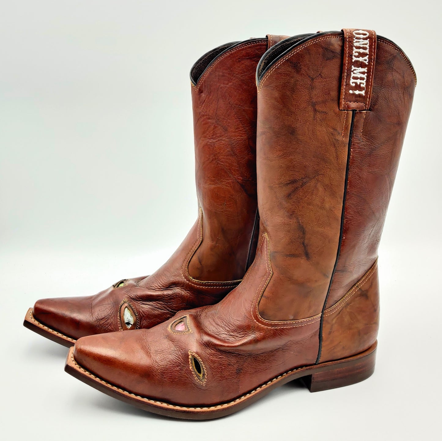 Crystal Cowboy Boots, Women's Size 10 (12.5 inches Heel to ToeTip)