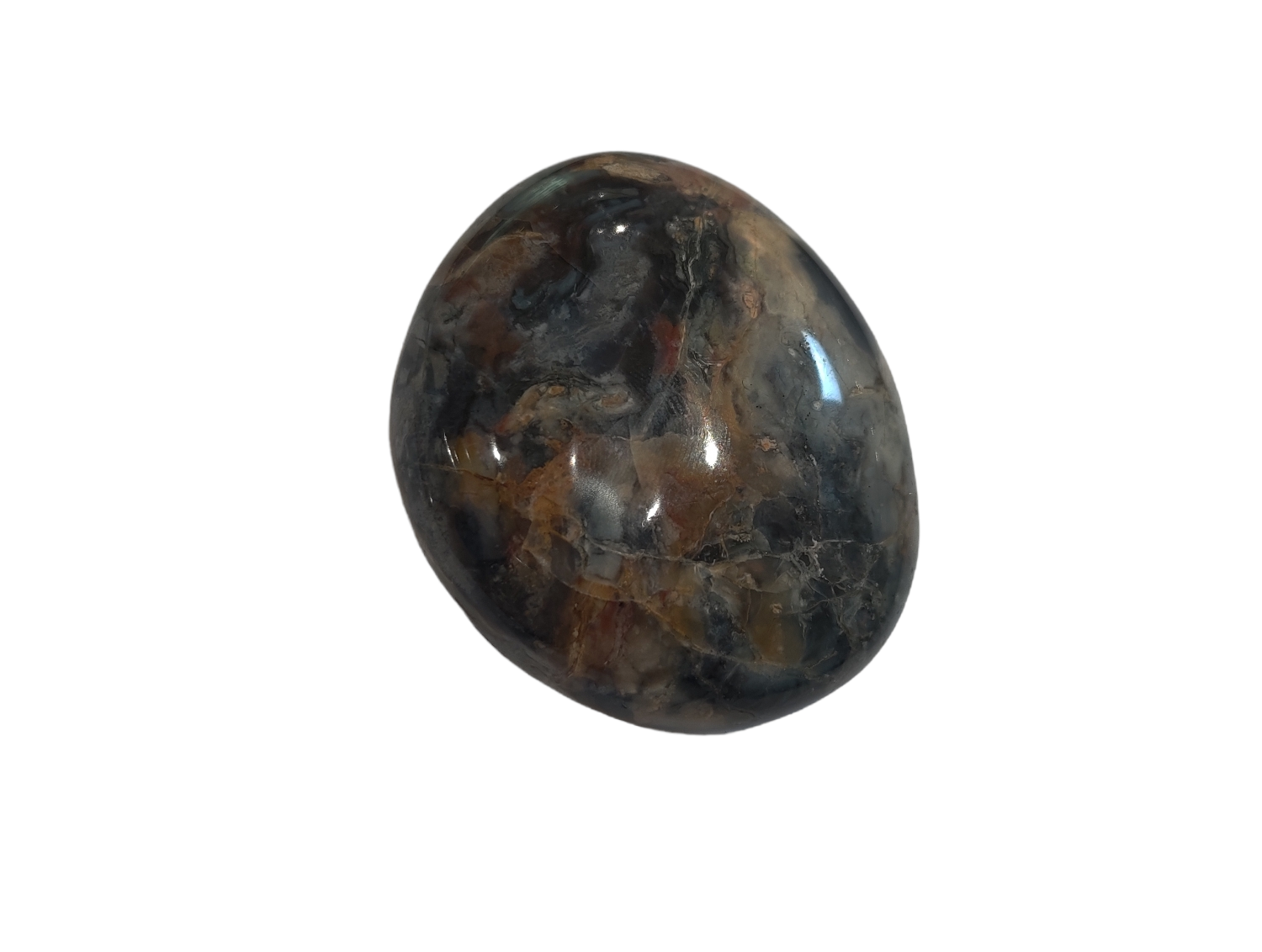 Voilet Agate - palm stone Large