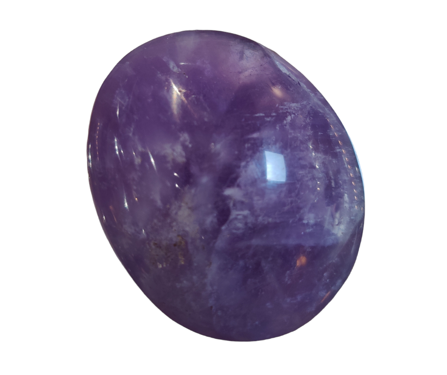 Chevron Amethyst - Palm Stone