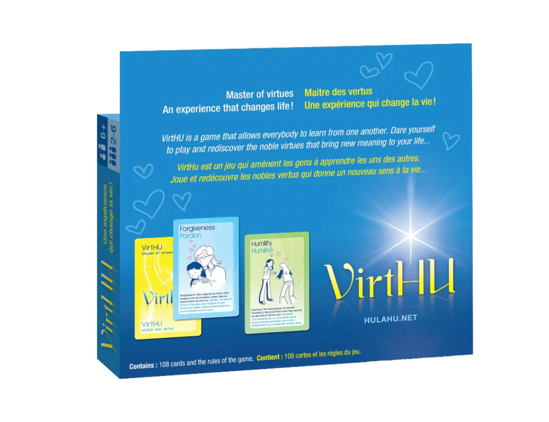 VirtHU, a spiritually educational card game - Gaston J. Ouellet, Hulahu