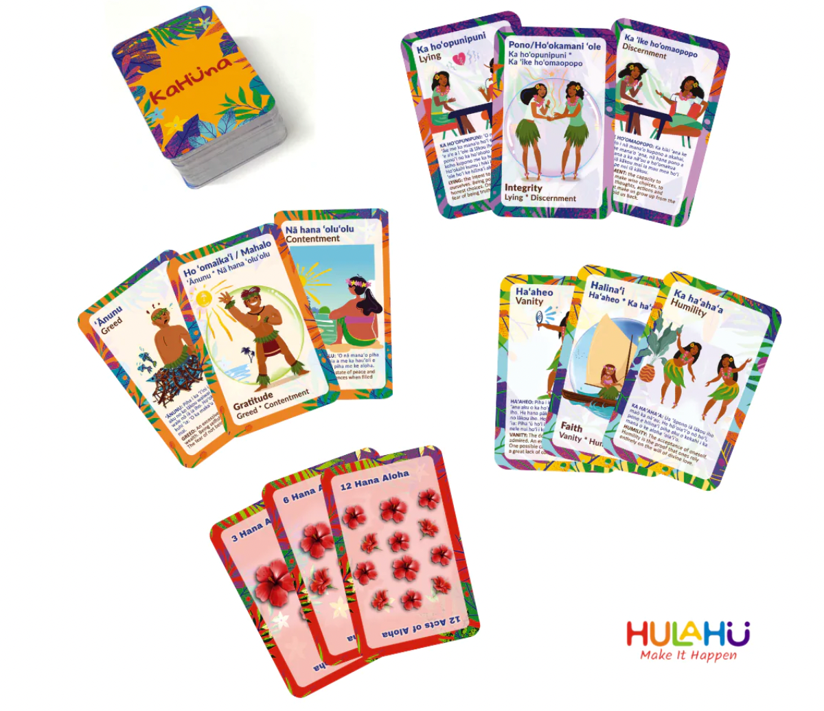 KaHUna, a spiritually educational card game - Gaston J. Ouellet, Hulahu