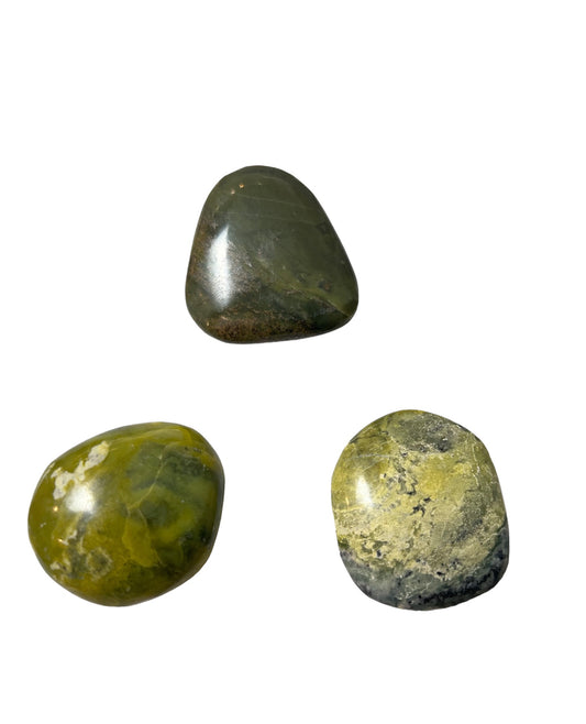 Green Serpentine - Palm Stone