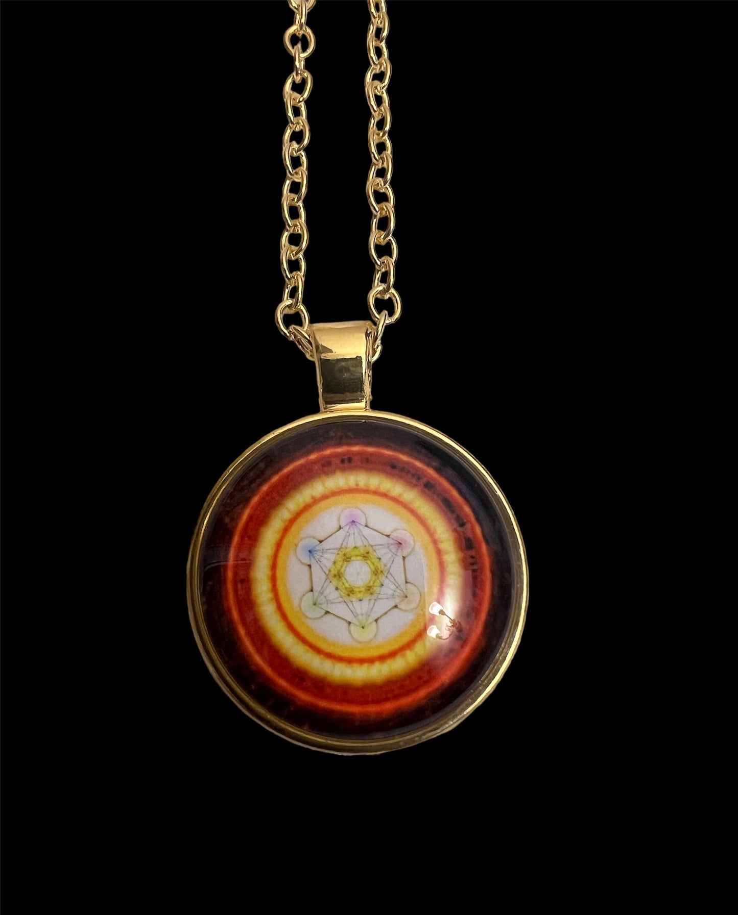 Rife Programmed Sacred Geometry Pendant - Metatron