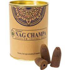 Incense-Goloka - Nag Champa Backflow Cone - Tin